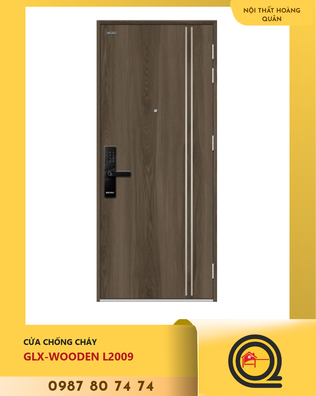 Cửa Gỗ Chống Cháy GLX-WOODEN L2009